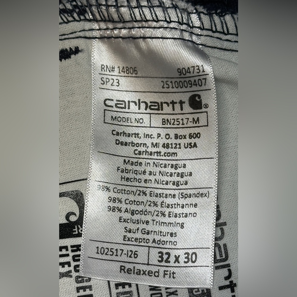 Carhartt Rugged Flex Canvas Work Pants Relaxed Fit 32x30 NWT - Picture 2 of 12